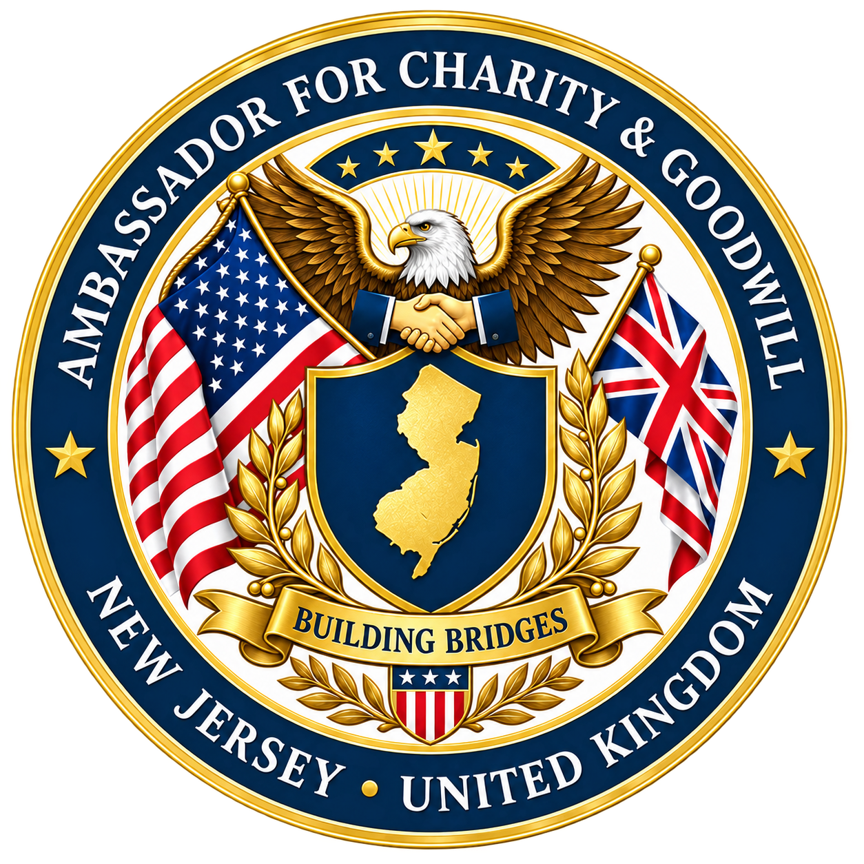 Ambassador for Charity and Goodwill seal